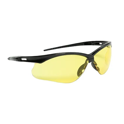 Jackson SG Safety Glasses- Amber Lens - Black Frame - Hardcoat Anti-Scracth - Low Light