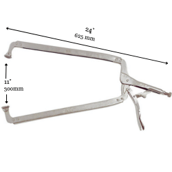 Pliers Locking C Clamp 24 inch w/ swivel pads
