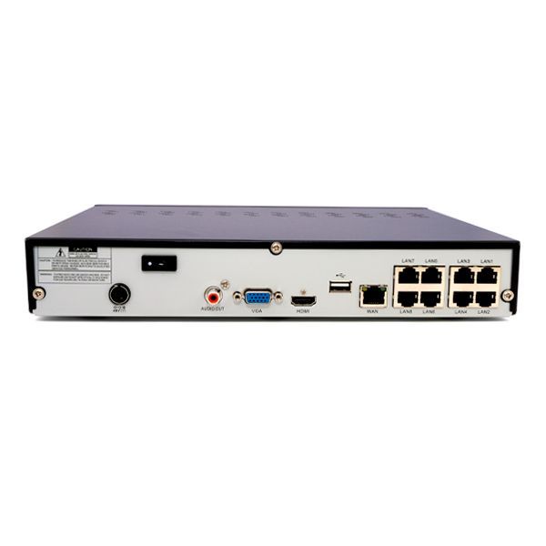 Complete 8-Channel R-Series 5MP IP Turret Video Surveillance System