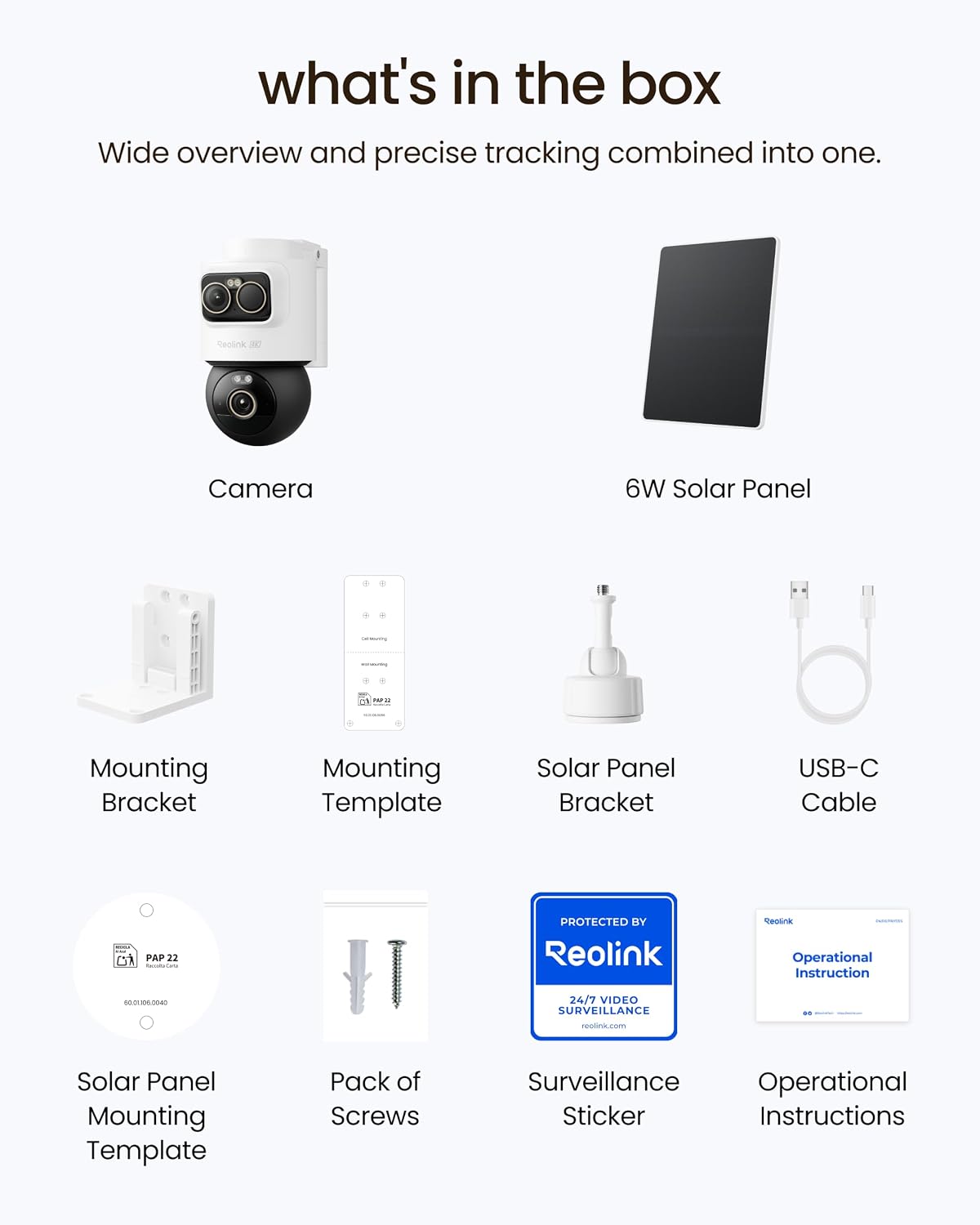 Reolink Wireless 4K+3K Dual Lens Outdoor Security Camera, OMVI 2i Ultra