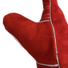 Premium red Side split Cowhide 14” Stick welding glove, Size L