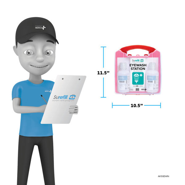 SUREFILL Emergency Eyewash Kit 50 Series 16oz