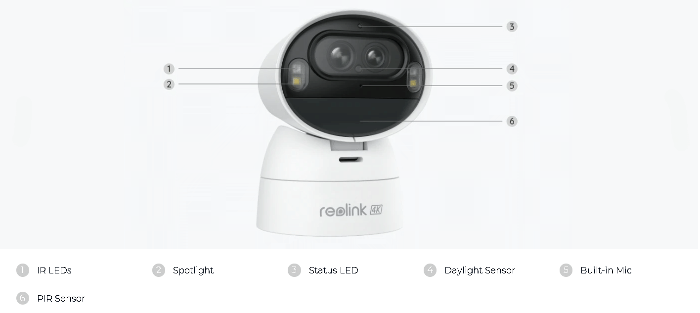 Argus Track 4K Dual-Lens Wi-Fi Solar/Battery Camera with Auto-Zoom Tracking