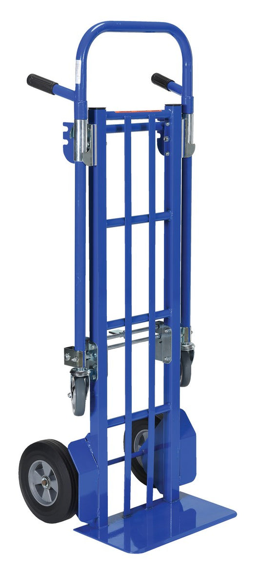 Steel Convertible Hand Truck 500 Lb. Capacity Blue