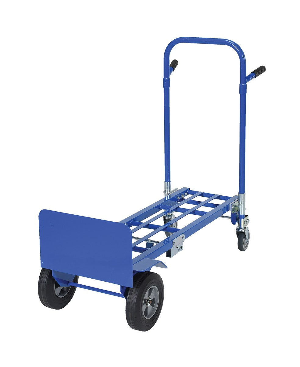 Steel Convertible Hand Truck 500 Lb. Capacity Blue