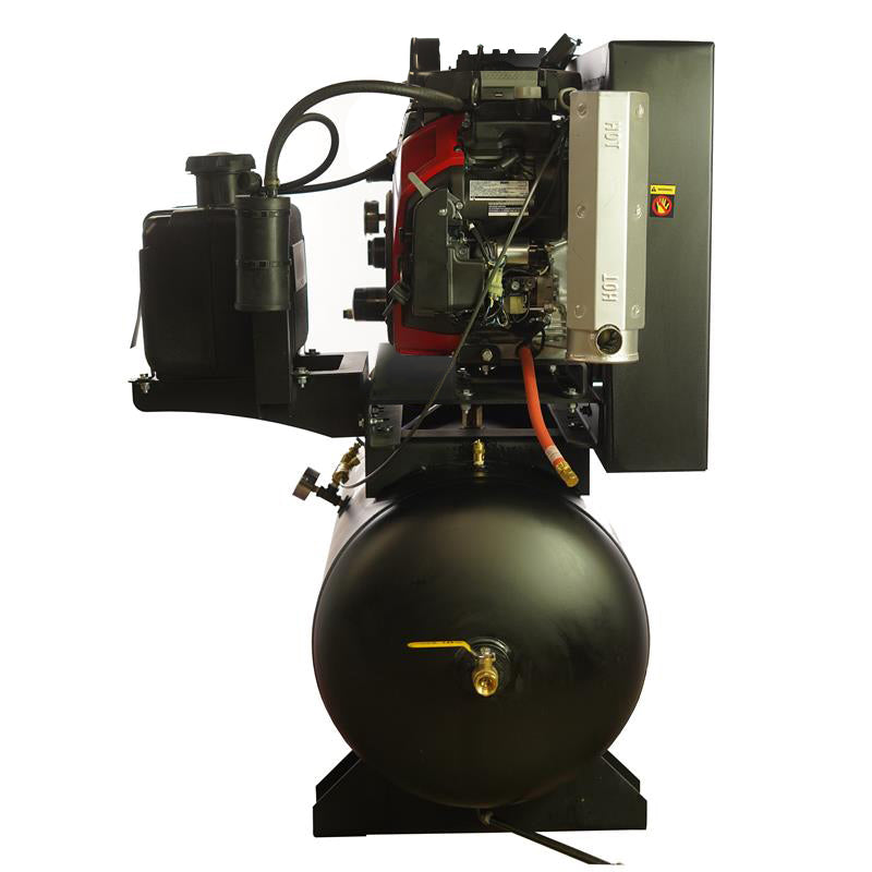 EMAX Honda GX Gas Driven w/Elec. Start 24HP V4 57CFM 60 gal. Truck Mount Stationary Air Compressor