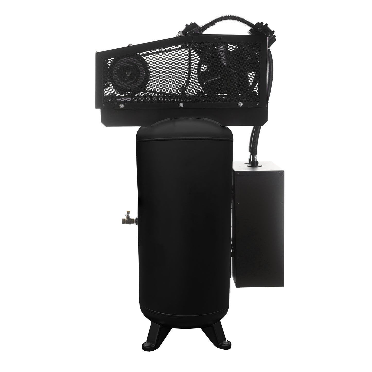 EMAX Silent Air Industrial 5HP 2CYL Single Stage 19CFM 60 Gallon Air Compressor