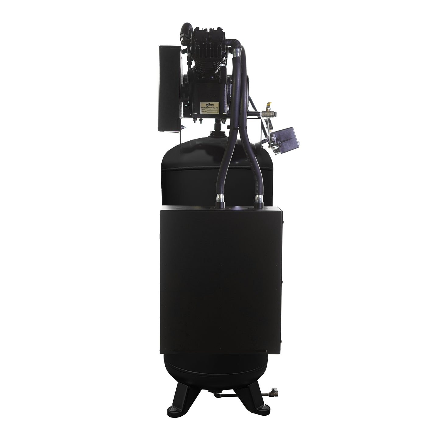 EMAX Silent Air Industrial 5HP 2CYL Single Stage 19CFM 60 Gallon Air Compressor