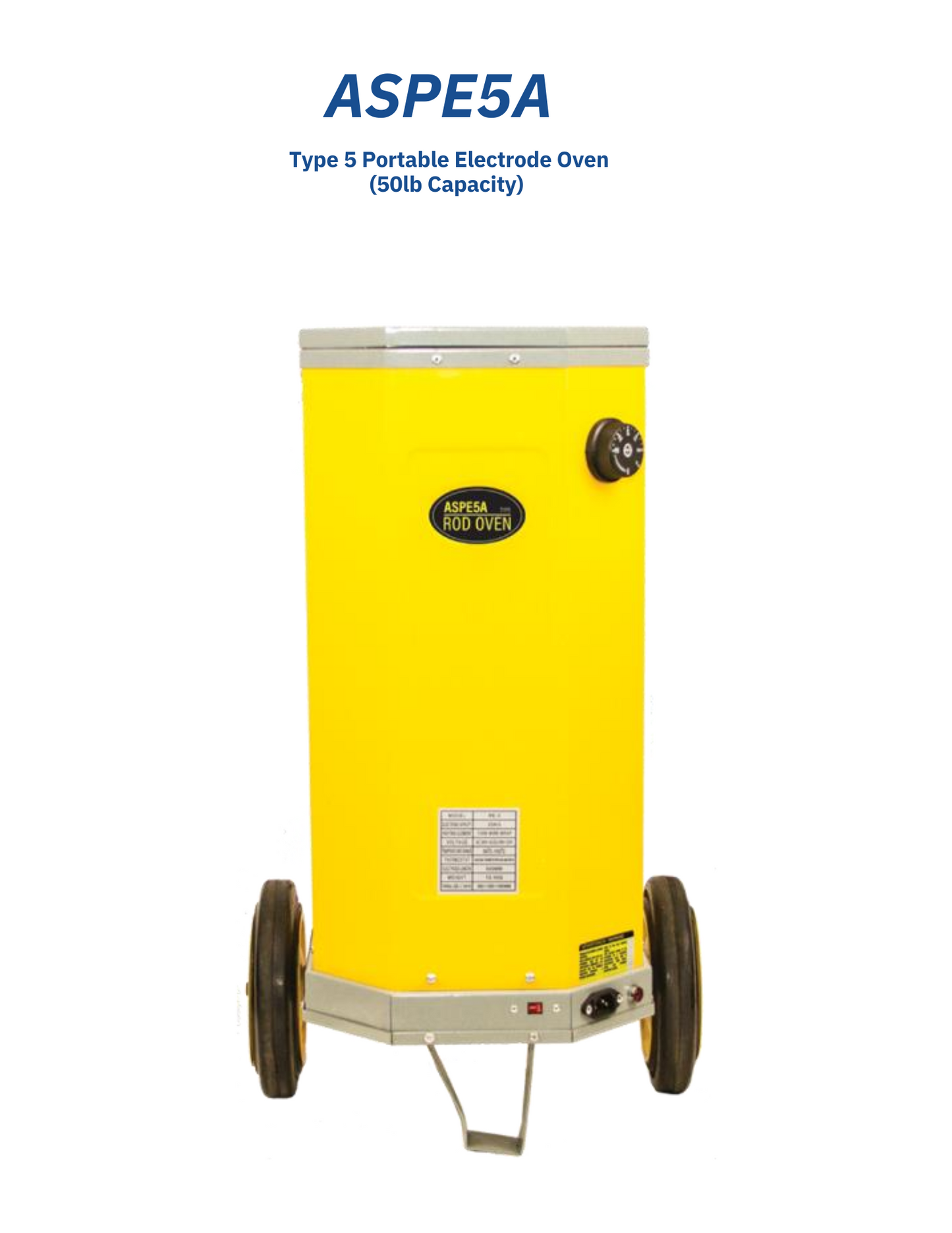 Type 5 Portable Electrode Oven (50lb Capacity)