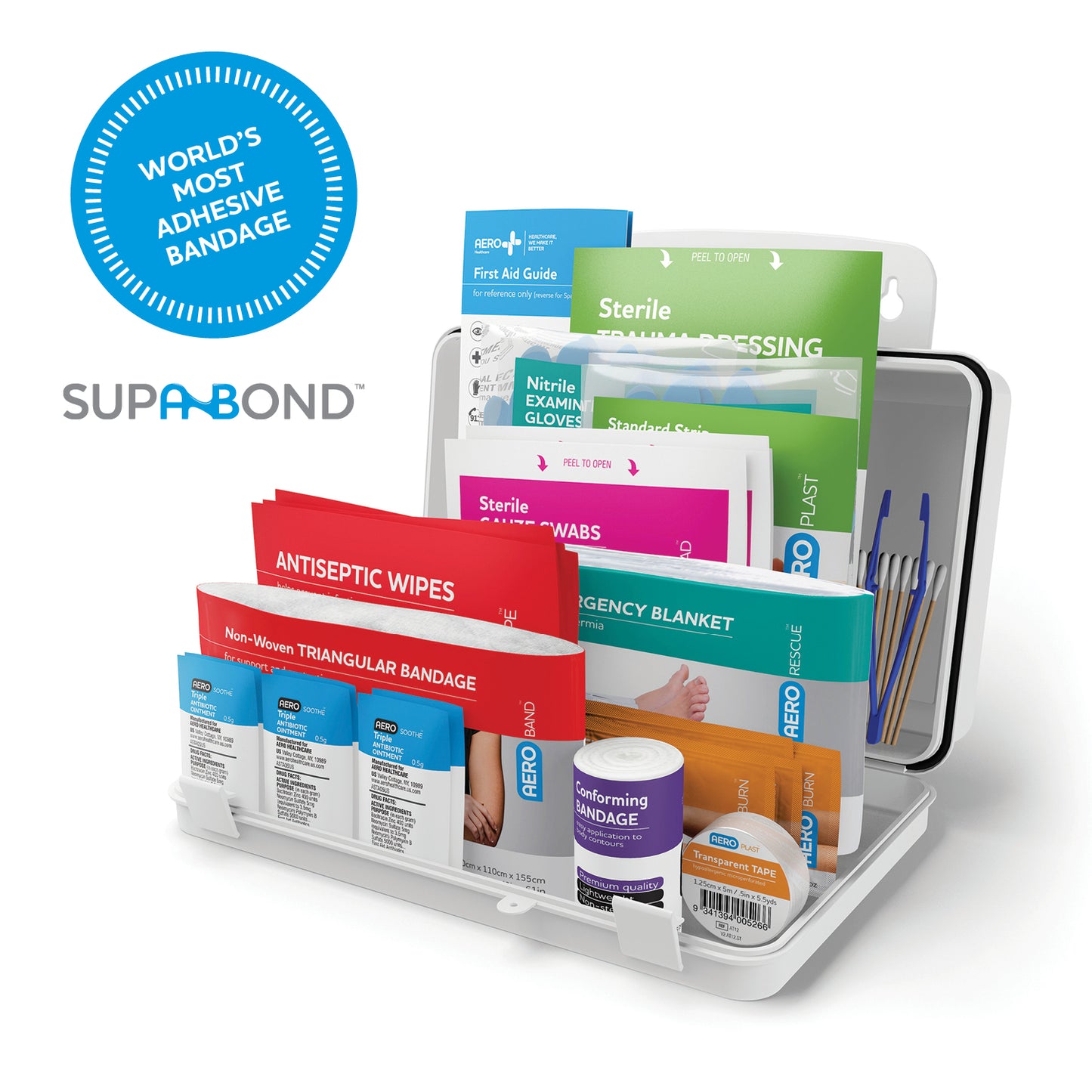 SUREFILL™ 10 Series First Aid Kit - Weatherproof Plastic Case