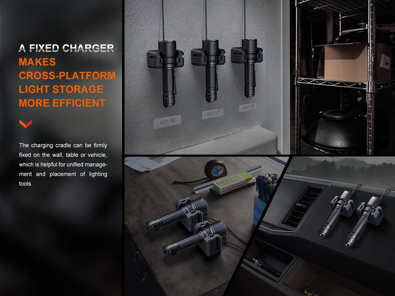 Fenix WF26R Cradle Charging Duty Flashlight