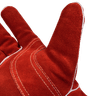 Premium red Side split Cowhide 14” Stick welding glove, Size L