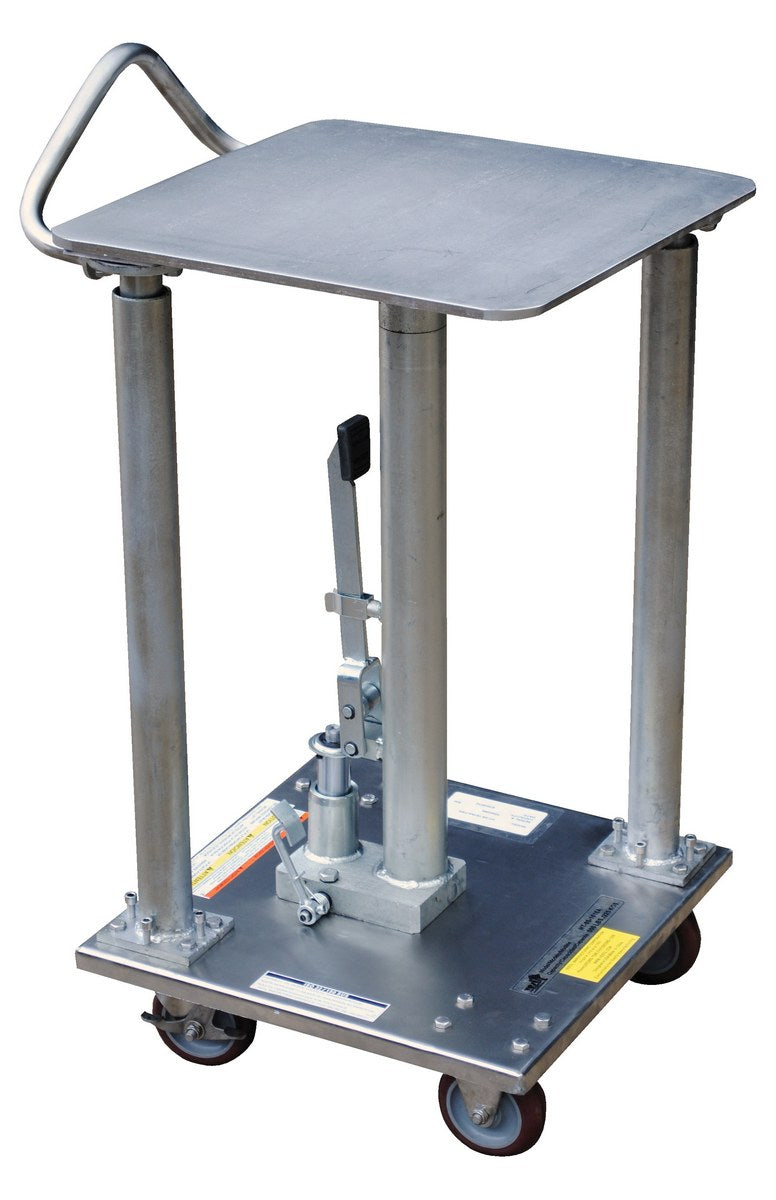 Hydraulic Post Table- Partial SS 18 x 18 500 LB