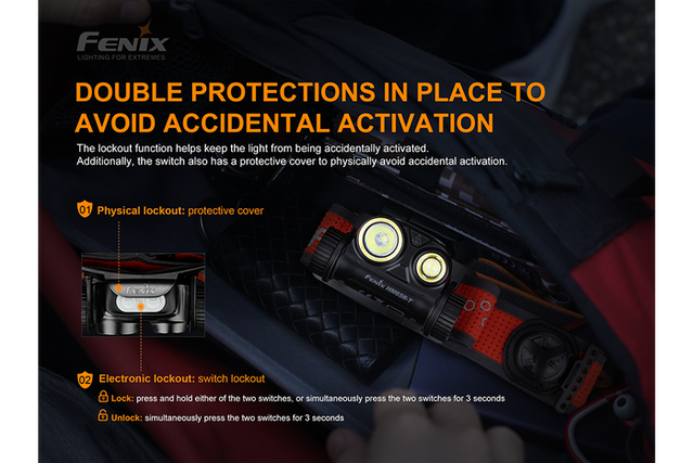 Fenix HM65R-T Rechargeable Trail Running Headlamp 1500 Lumens