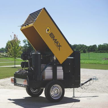 Trailer mounted Kubota Diesel Driven 90 CFM Rotary Screw Air Compressor