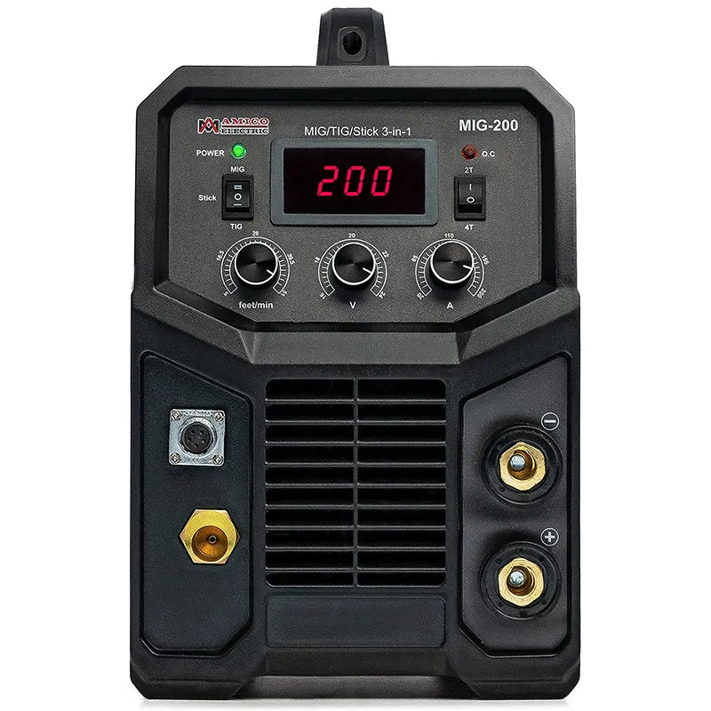 200-Amp MIG/MAG/Flux-cored/Lift-TIG/Stick Arc Welder