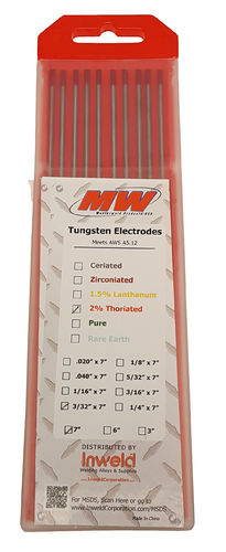 2% THORIATED ELECTRODE (RED)