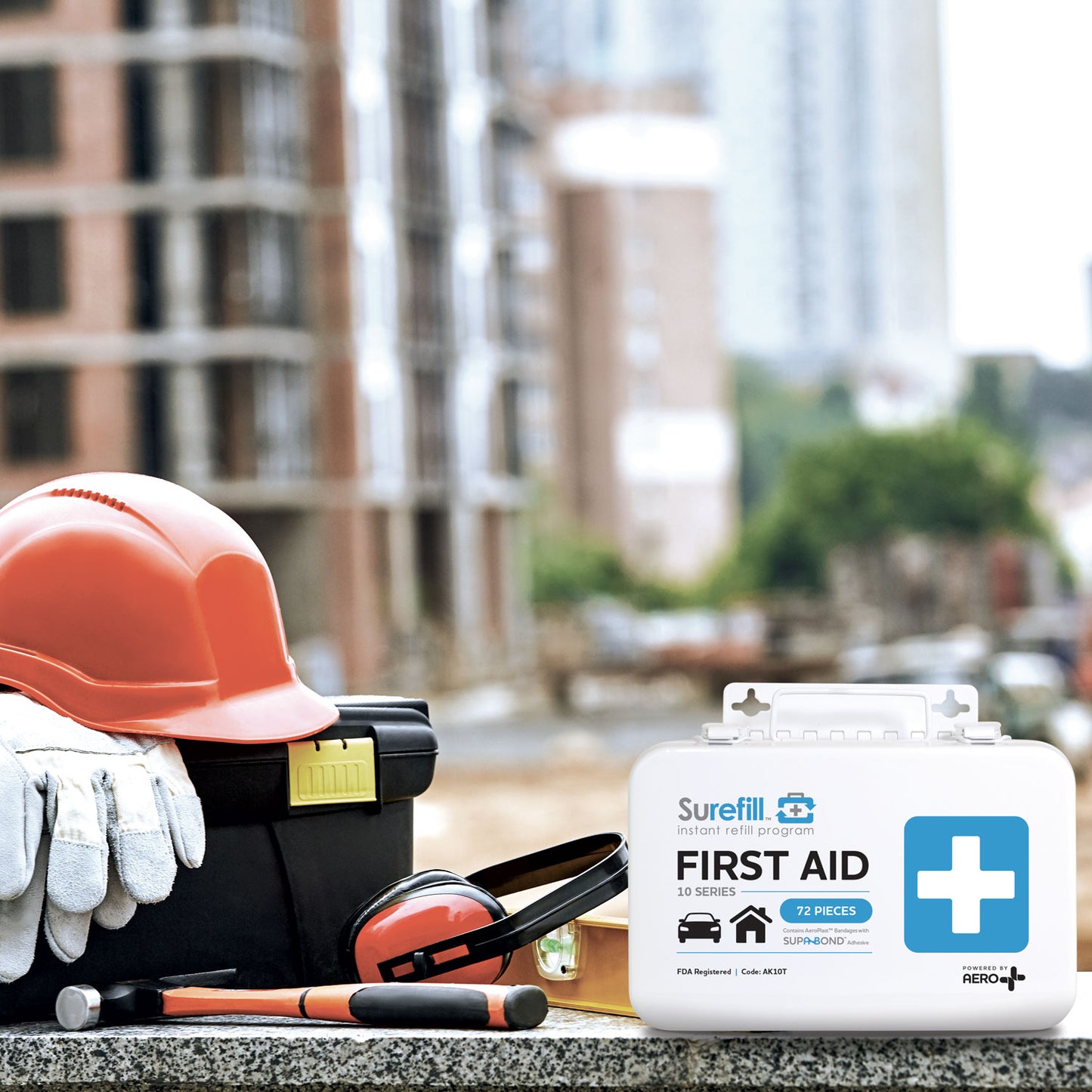 Surefill™ ALL PURPOSE 10 Series First Aid Kit – Metal Case