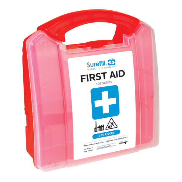 SUREFILL™ 50 ANSI 2021 B First Aid Kit – Retail Plastic Case