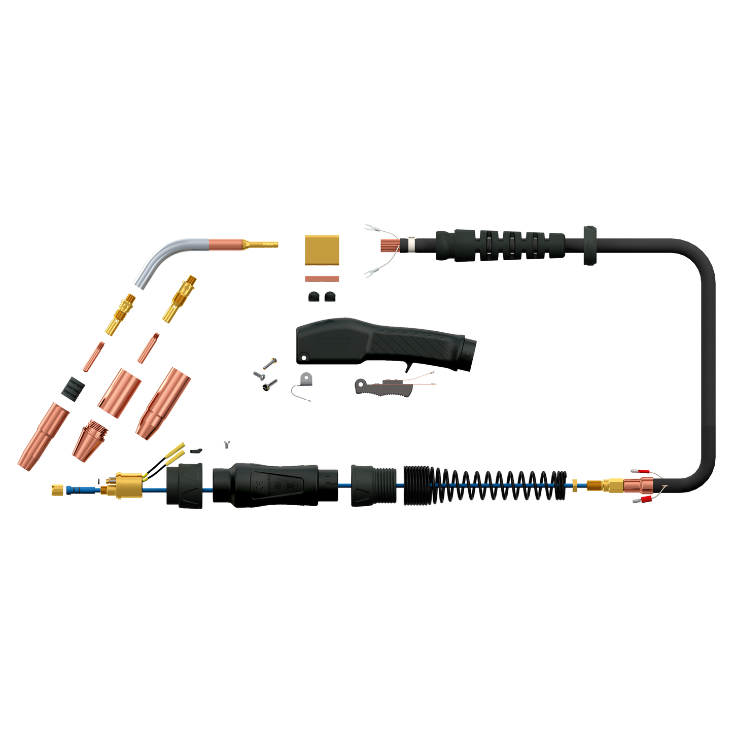 200 AMP TWECO 2 STYLE Euro Handle MIG TORCH 15 FOOT