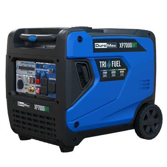 7,000 Watt Portable Tri Fuel Inverter Generator - Quiet, Low THD