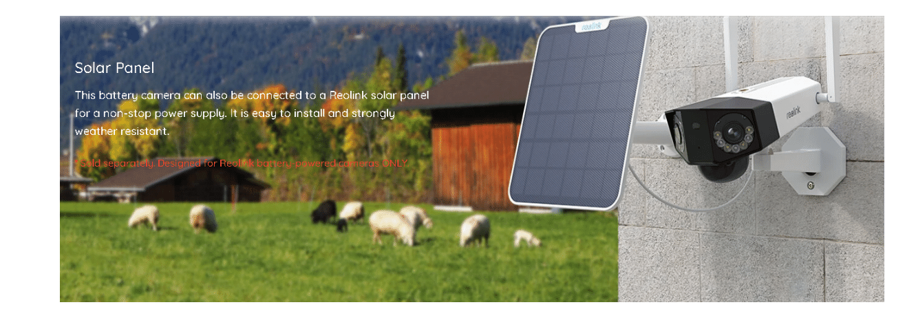 Panoramic 4G Battery/Solar Powered Camera