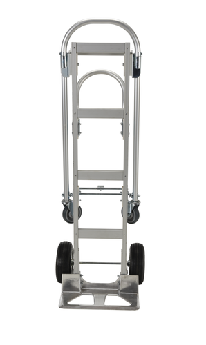 Aluminum 2 in 1 Convertible Hand Truck 500 LB Capacity Silver