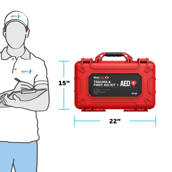 Modulator Trauma Kit with Heartsine 360P – XL Rugged Hard Case