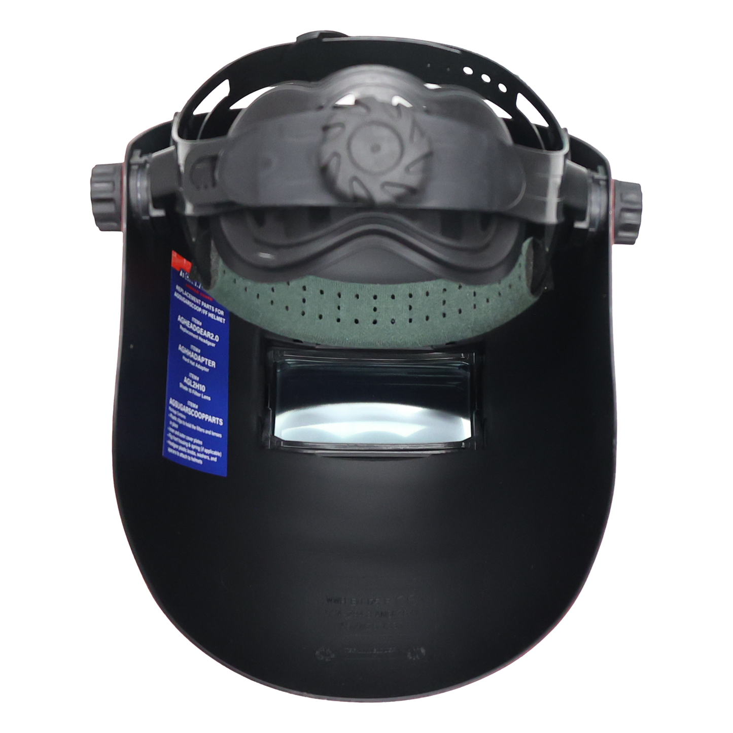 Armour Guard Sugar Scoop Red Pipeliner Fiberglass Welding Helmet With Flip