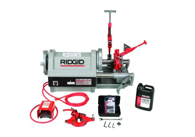Ridgid® Model 1224 Threading Machine, NPT, 1/4 in to 4 in Pipe Capacity