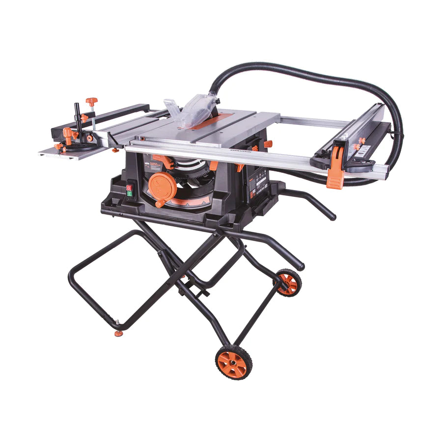 PRO Jobsite Table Saw With Foldable Stand And 10 In. Multi-Material Cutting Blade