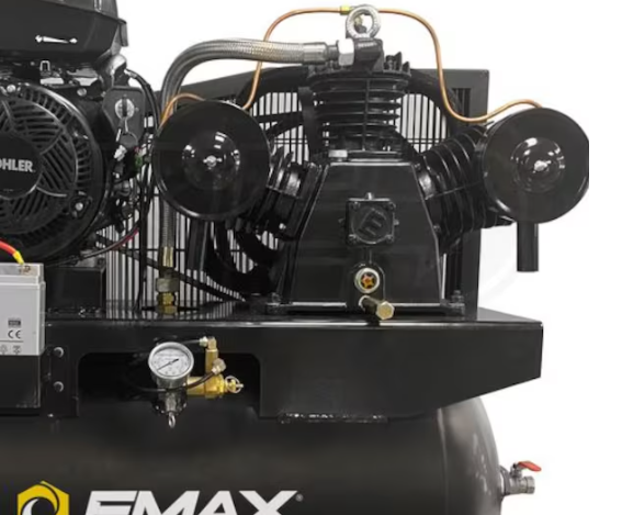 EMAX 14-HP 30-Gallon Two-Stage Truck Mount Air Compressor w/ Electric Start Kohler Engine