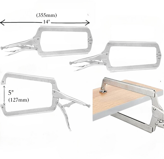 Pliers Locking C clamp 14 inch w/ Swivel Pads