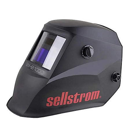 Sellstrom WHB1000 Advantage Series Welding Helmet, Solar Operated, 3.54" x 1.57" view size, 9-13 Shade