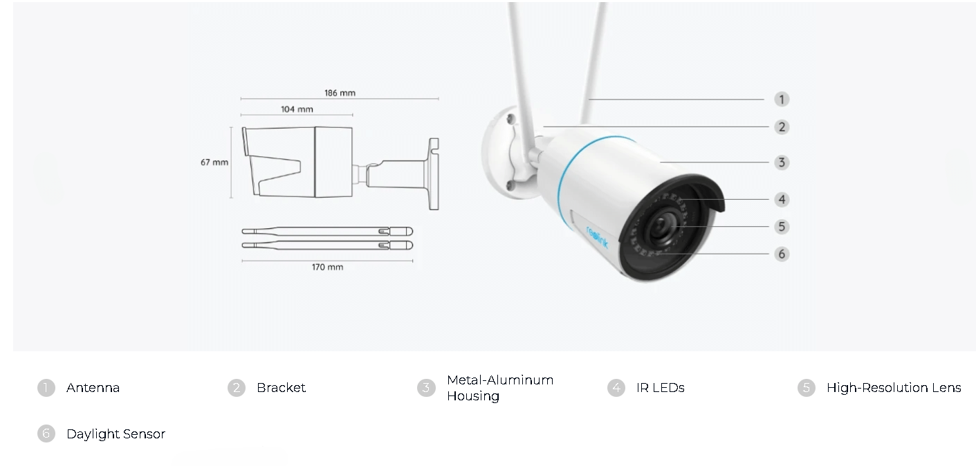 Reolink Smart 2K+ 5MP Wi-Fi Surveillance System