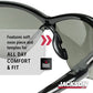 Jackson SG Safety Glasses - Smoke Mirror Lens - Black Frame - Hardcoat Anti-Scratch