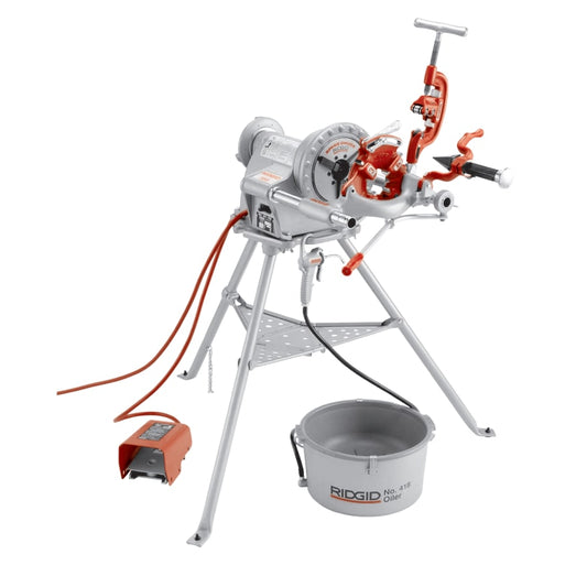 Model 300 Power Drive Threading Machine, NPT, 1/8" to 2" Cap, 115 V AC, 15 A, 36 RPM, Complete Kit