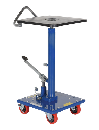 Hydraulic Post Table 16 In. x 16 In. 300 Lb. Capacity Blue