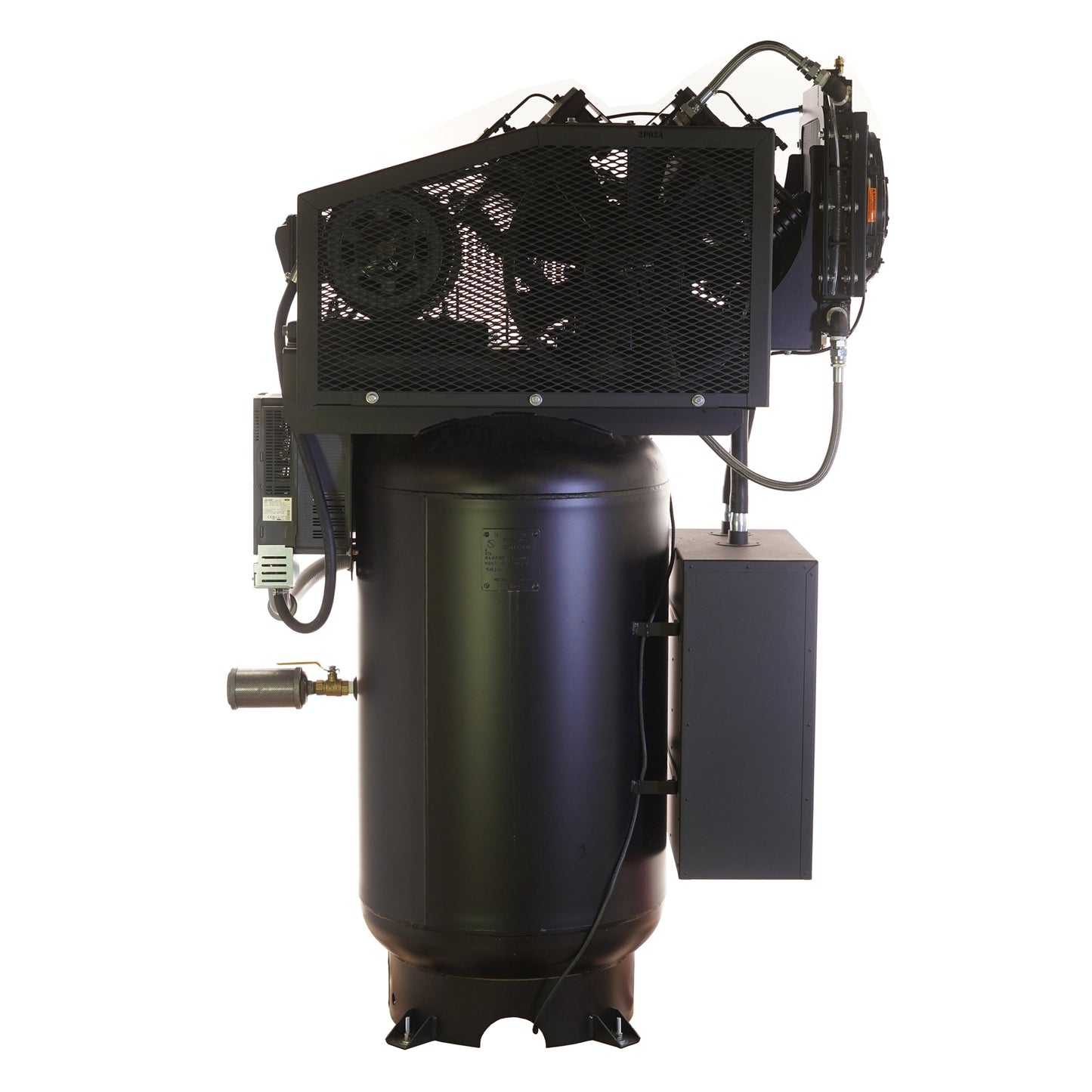 EMAX Hydro SMART AIR® Silent Air Industrial 10HP 38CFM Three Phase 230 Volt 2-Stage 80 Gal. Vertical Stationary Electric Air Compressor