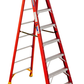 Fiberglass Step Ladder 8 Step 300 Lb. Capacity Orange