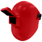 Armour Guard Sugar Scoop Red Pipeliner Fiberglass Welding Helmet With Flip