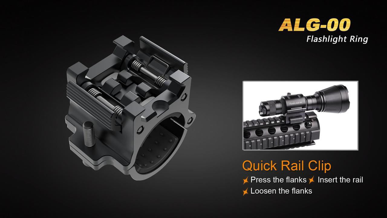 Fenix ALG-00 Flashlight Quick-Release Tactical Ring Mount