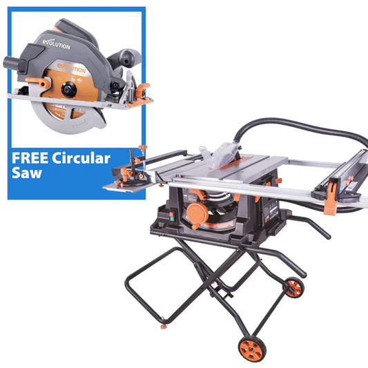 PRO Jobsite Table Saw With Foldable Stand And 10 In. Multi-Material Cutting Blade