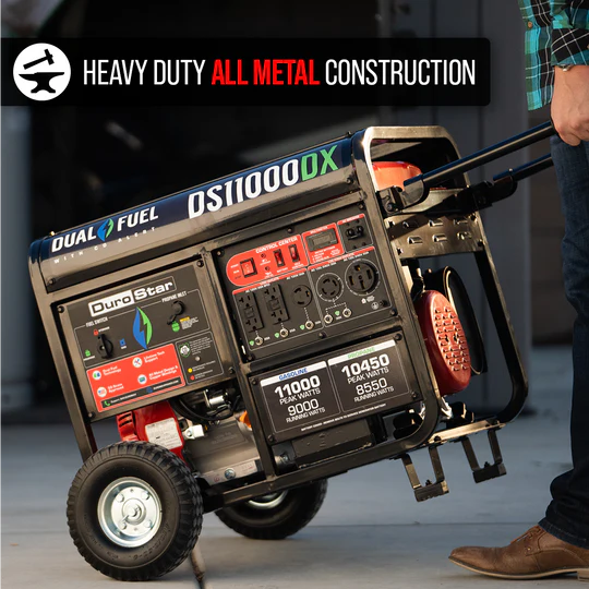 11,000 Watt Dual Fuel Portable DX Generator w/ CO Alert