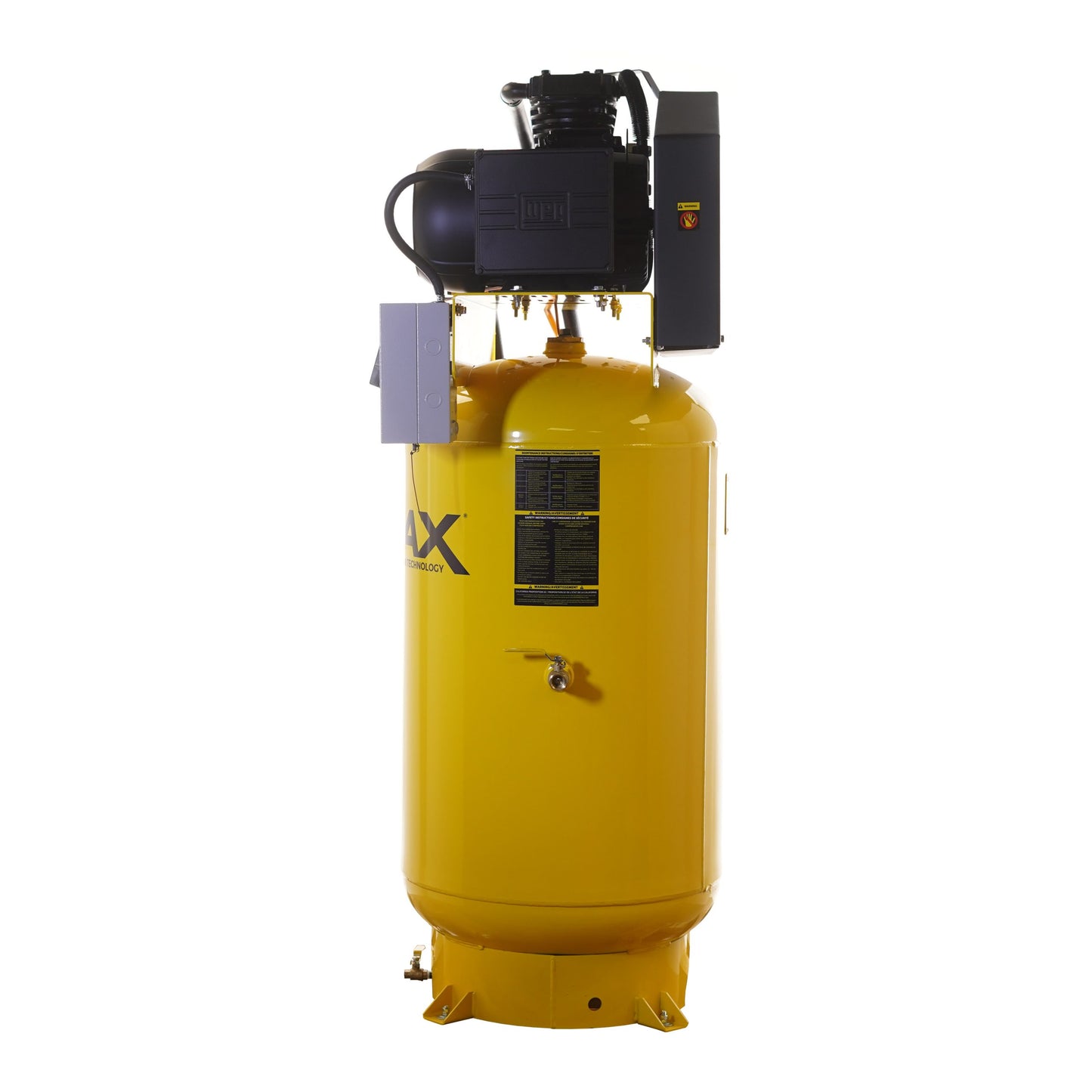 EMAX Silent Air Industrial 7.5HP 3CYL MAX FLO Two Stage 1Ph 33 CFM @100PSI 80 Gallon