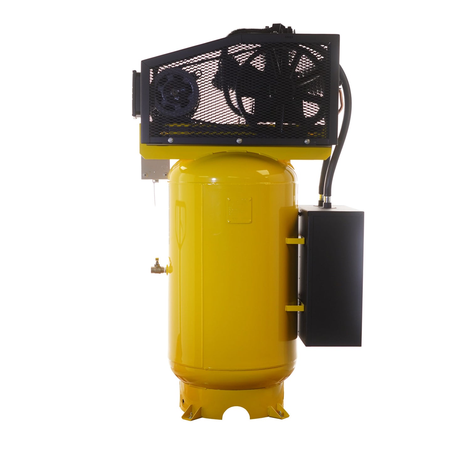 EMAX Silent Air Industrial 7.5HP 3CYL MAX FLO Two Stage 1Ph 33 CFM @100PSI 80 Gallon