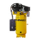 EMAX Silent Air Industrial 7.5HP 3CYL MAX FLO Two Stage 1Ph 33 CFM @100PSI 80 Gallon