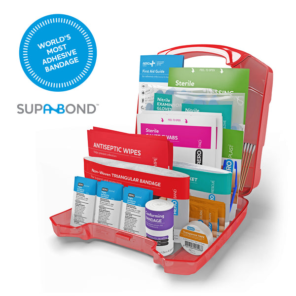 Surefill™ ALL PURPOSE 10 Series First Aid Kit – Red Translucent Case