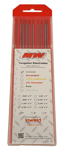 2% CERIATED TUNGSTEN ELECTRODE (GRAY)