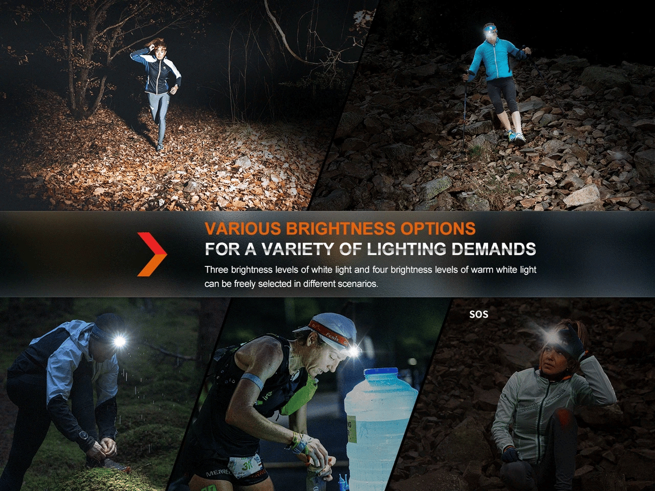Fenix HM65R-T Rechargeable Trail Running Headlamp 1500 Lumens